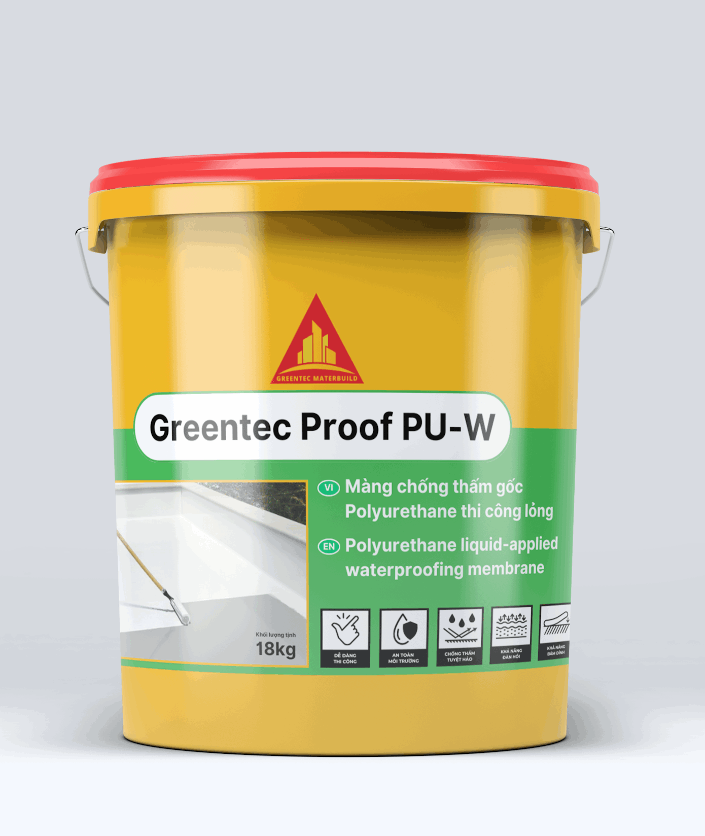 Greentec Proof PU-W | Chống Thấm PU Lộ Thiên Kháng UV&nbsp;